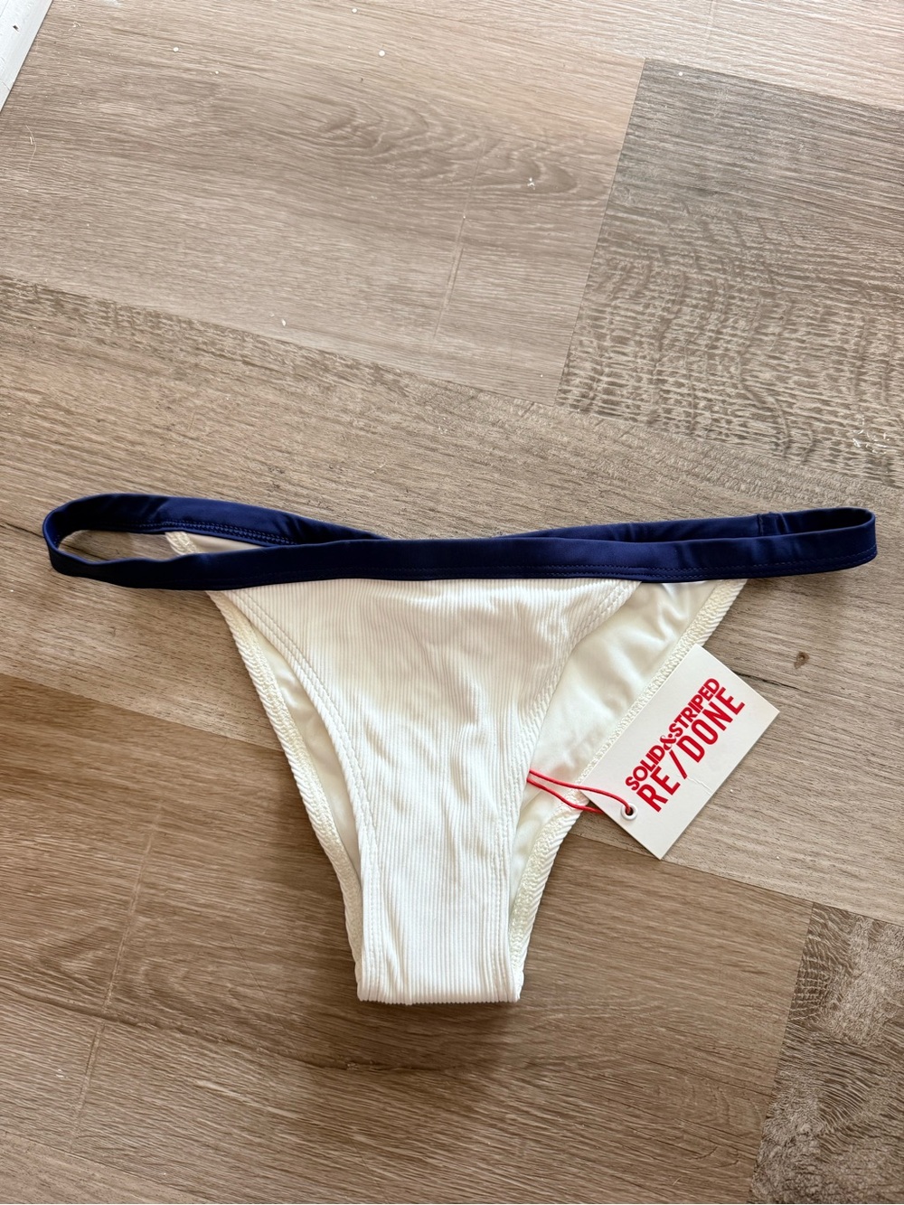 NWT SOLID & STRIPED MOLLY BIKINI BOTTOM